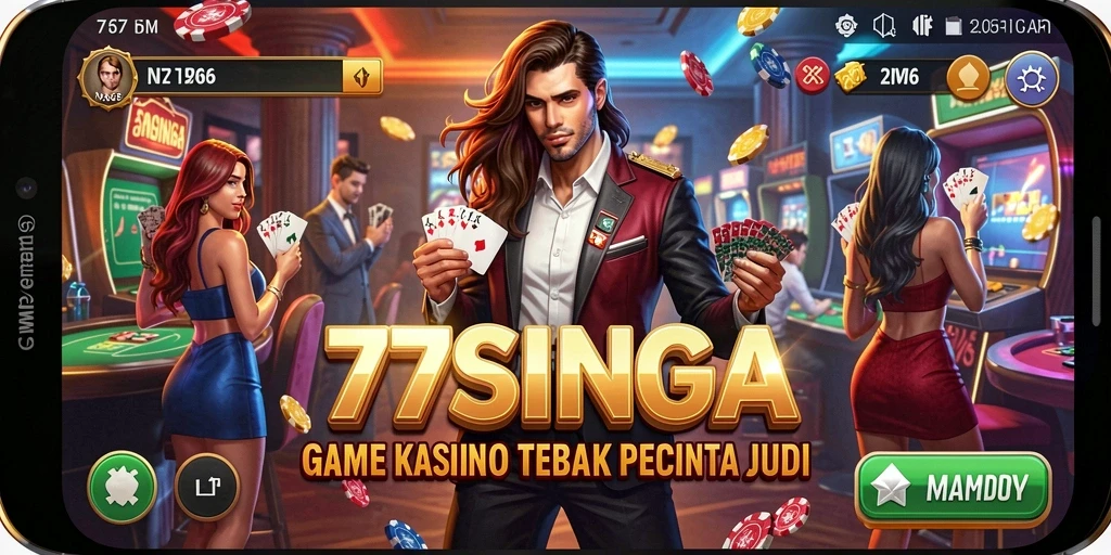 Screenshot gameplay 77SINGA menampilkan momen menarik dalam permainan Kasino.