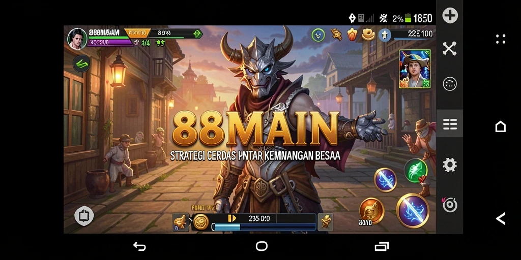 Tampilan permainan strategi yang menegangkan di 88MAIN.