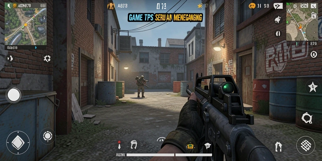 Tampilan gameplay utama AGEN878 yang menegangkan dan seru.