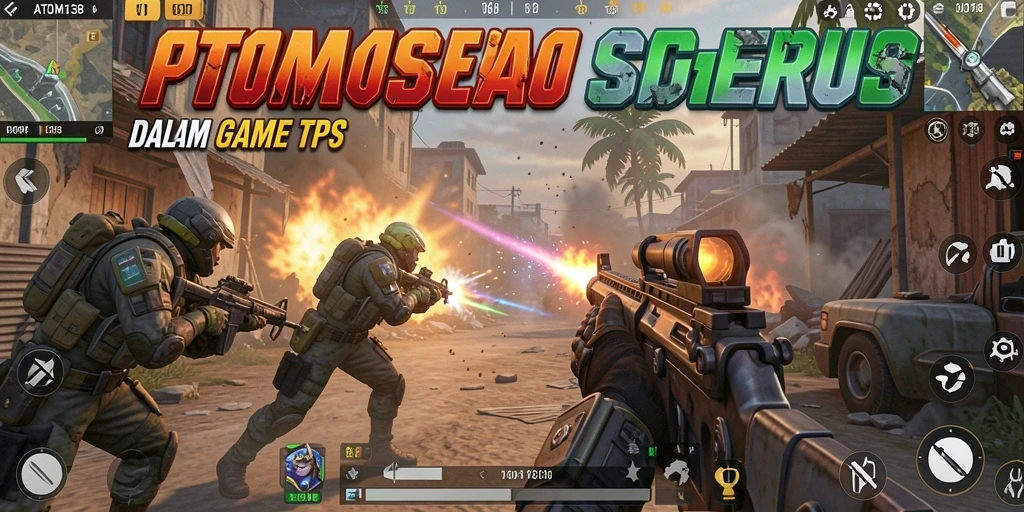 Tampilan gameplay seru di ATOM138, dengan aksi menegangkan.