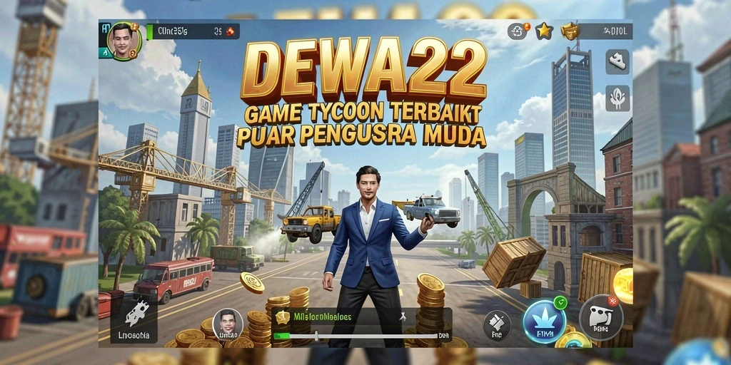 Tangkapan layar DEWA22 menampilkan gameplay Tycoon yang seru dan penuh strategi.