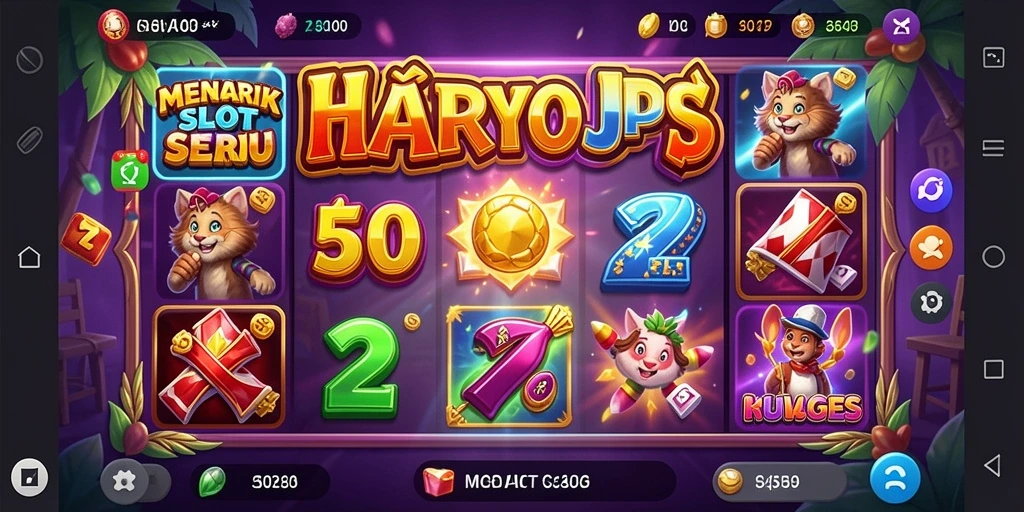 Screenshot gameplay HARAPJP menunjukkan keseruan permainan slot.