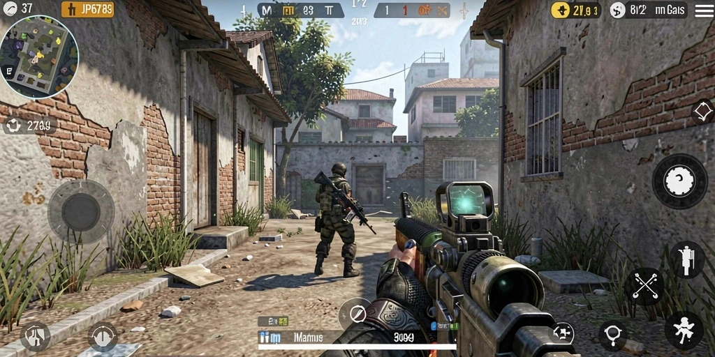 Tampilan gameplay epik dalam JP6789 dengan aksi FPS yang mendebarkan.