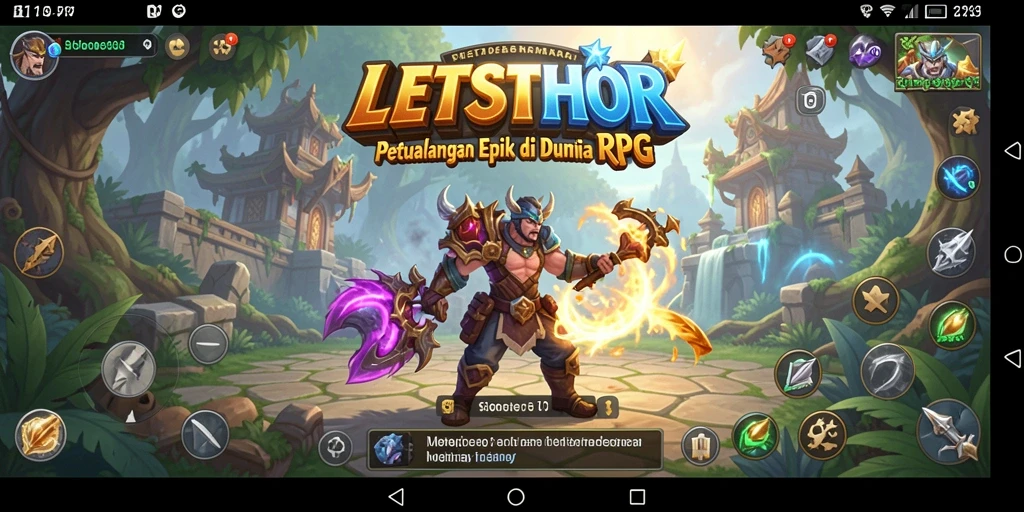 Gameplay menarik dari LETSTHOR yang penuh petualangan RPG.