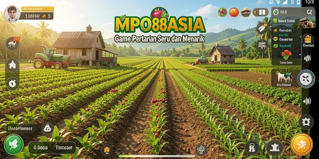 Tampilan menarik dari gameplay MPO88ASIA dengan aktivitas bertani yang seru.
