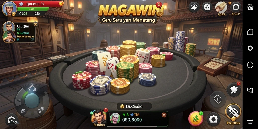 Gameplay QiuQiu yang seru dan menarik di NAGAWIN.