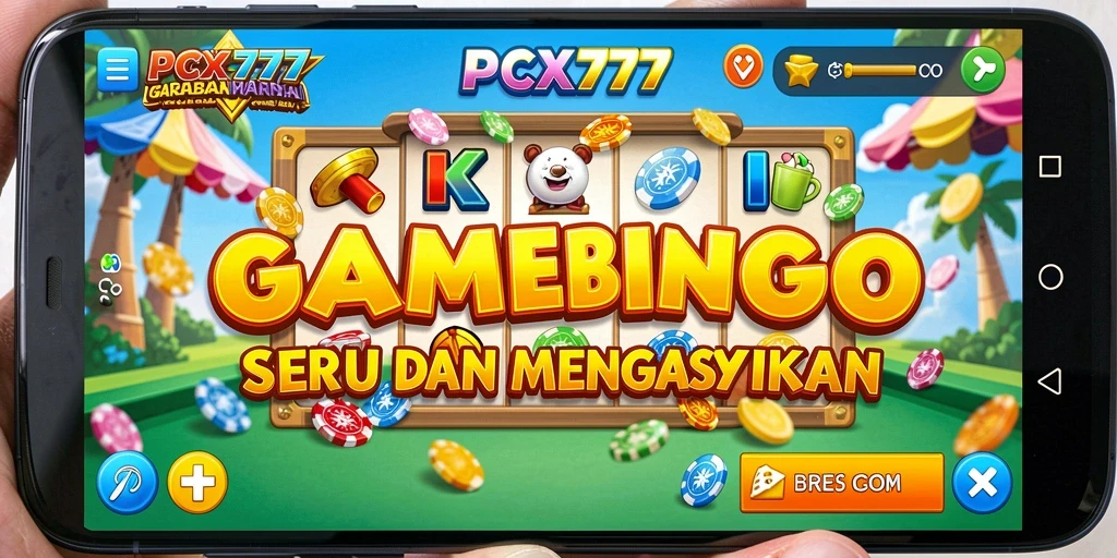 Tampilan gameplay seru di PCX777 dengan tema Bingo yang menarik.