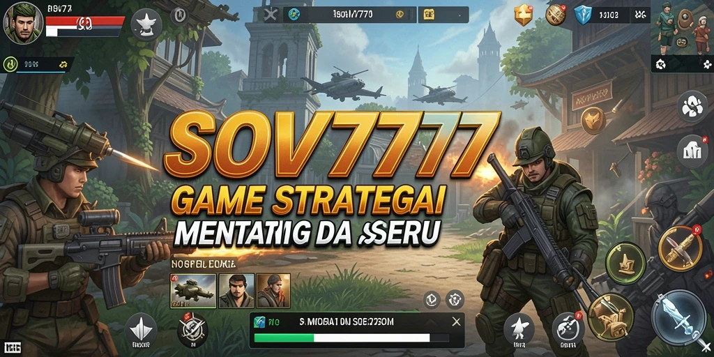 Screenshot permainan SOV777 yang menampilkan aksi strategi yang intens.