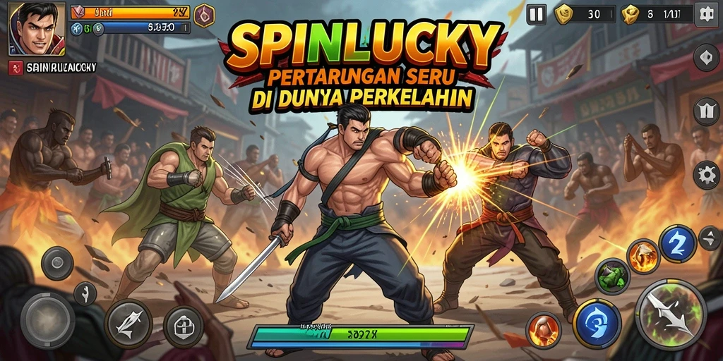 Tampilan menarik dari pertarungan di SPINLUCKY.