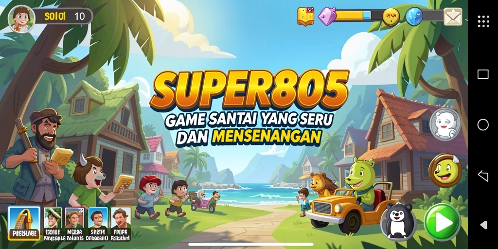 Tangkap momen seru dalam gameplay SUPER805 yang santai dan menggembirakan.