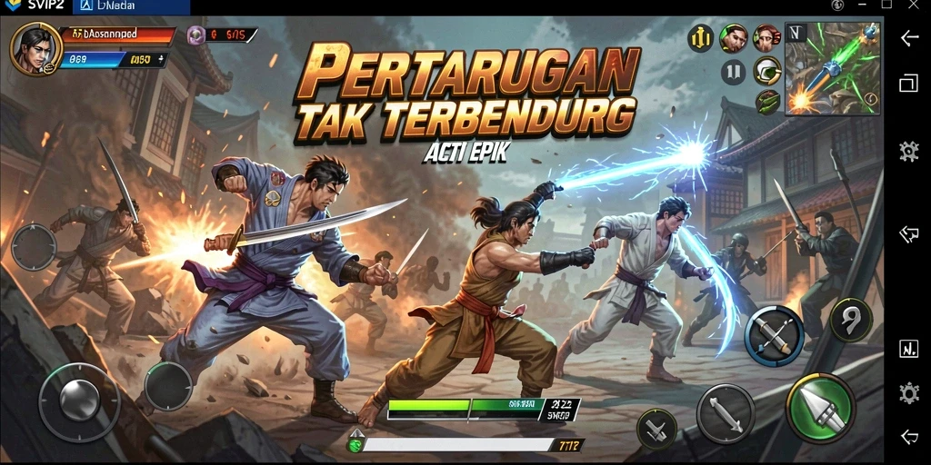 Gameplay aksi intens dalam SVIP2 dengan pertarungan menegangkan.
