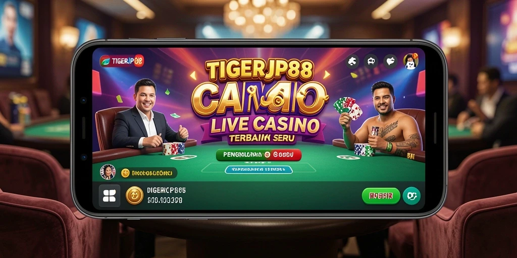 Tampilan screenshot TIGERJP88 menampilkan gameplay menarik dan dealer profesional.