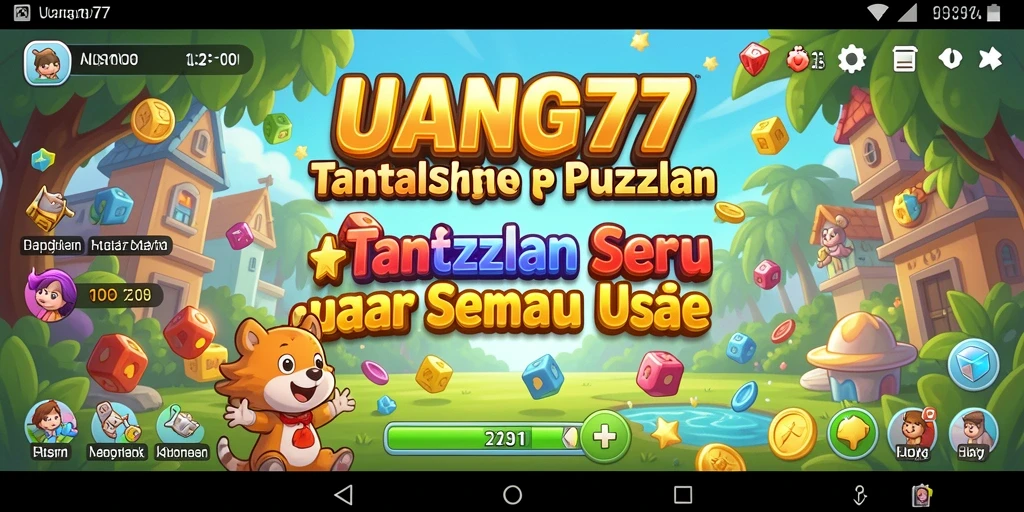 Tampilan permainan seru dalam UANG77 yang menantang.