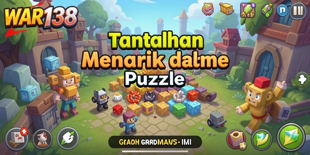 Tampilan gameplay menarik dari WAR138 saat menyelesaikan teka-teki.