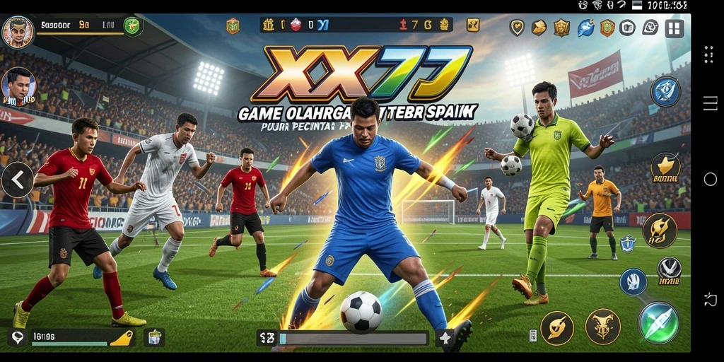 Tampilan gameplay XXX777 yang menarik dan penuh aksi olahraga.